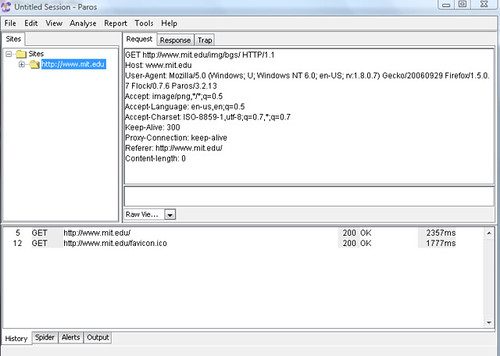 Paros analysis of mit.edu
