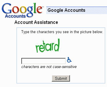Google asking for a retard confirmation Google asking for a retard confirmation