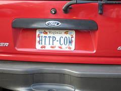 HTTP-COM license plate HTTP-COM license plate
