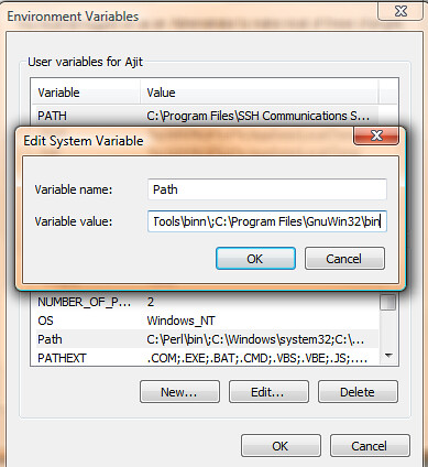 env variable properties